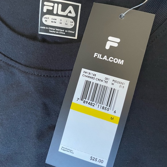 FILA Charmed Crew T-Shirt Nwt - Picture 4 of 4